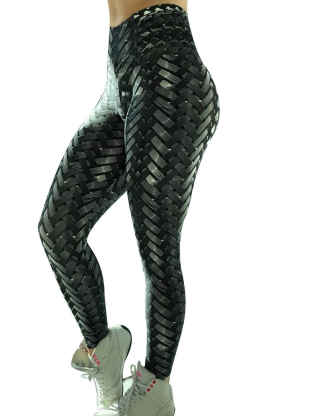 Sematomala Women's High Waist Digital Print Tummy Control Stretch Leggings Workout Running Skinny Active Yoga Pants