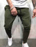 SOMTHRON Men's Loose Color Block Hip Pop Patch Work Cropped Beam Pants Drawstring Sweatpants Joggers Casual Pants