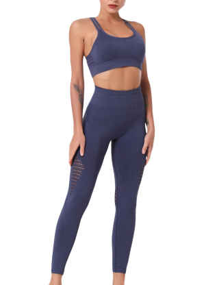 SEMATOMALA Women's Workout Sets 2 Piece Outfits Sports Racerback Bra Skinny Tights Leggings Pants Yoga Set Gym Wear