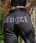 Women's Angel Rhinestone Sweatpants High Elastic Waist Harem Hip Hop Jogger Pants Street Wear Sportpants