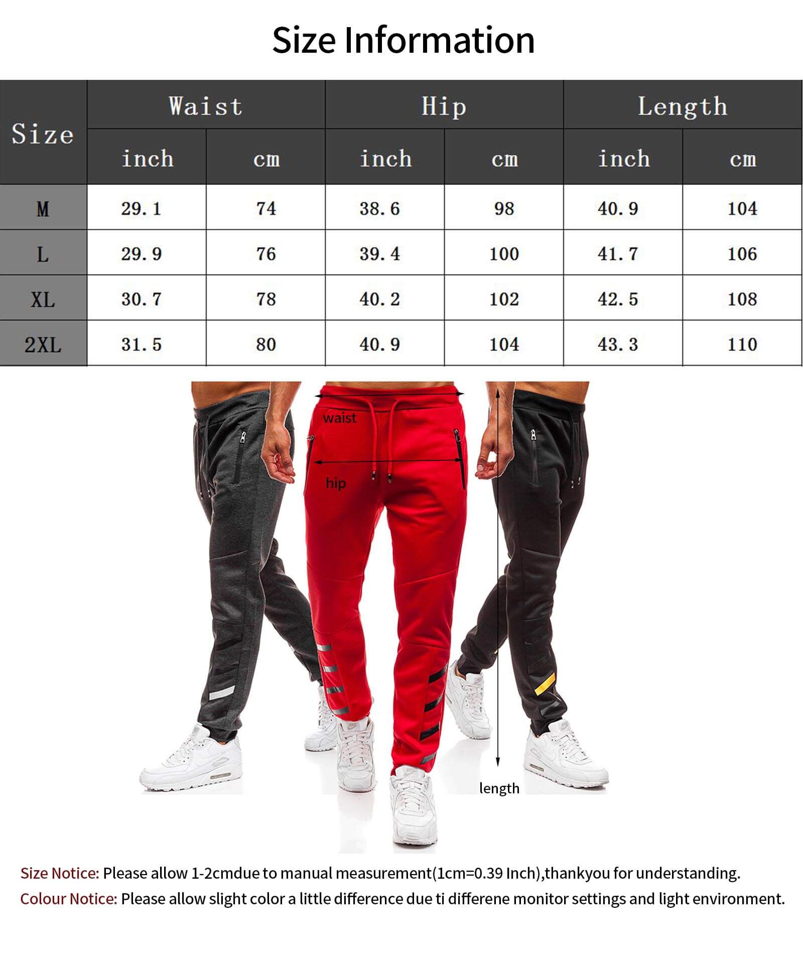  Men's 3XXL Regular Cozy Elastic Waist Jogger Gym Sweatpants Cotton Activewear Sports Long Cargo Pants