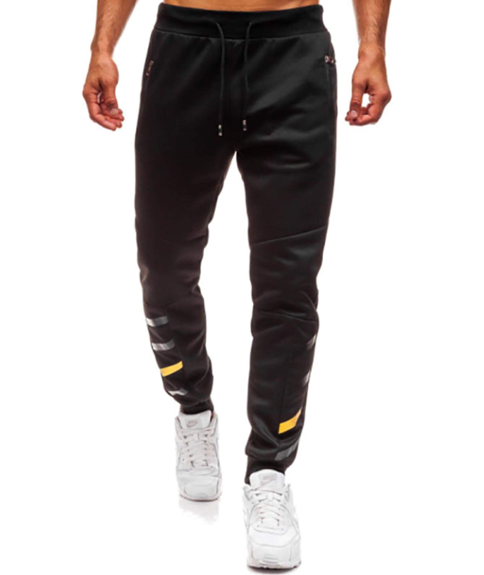  Men's 3XXL Regular Cozy Elastic Waist Jogger Gym Sweatpants Cotton Activewear Sports Long Cargo Pants