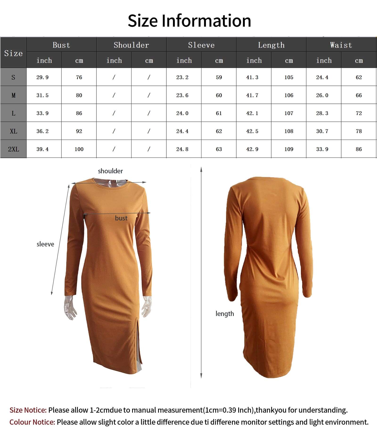  Women's Sexy Open Front Split Long Sleeve Tight Dresses Slim Fit Cocktail Evening Party Round Neck Shirt Pencial Dress