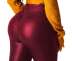 SEMATOMALA Women's Metallic PU Skinny Pants Elastic Shaping Bodycon Leggings Butt Lift Stretch Slim High Waisted Trousers