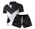 ECDAHICC Men's Summer Casual 2 Piece Short Set Outfits Short Sleeve Polo Shirts and Shorts Sets Tracksuit Sportswear