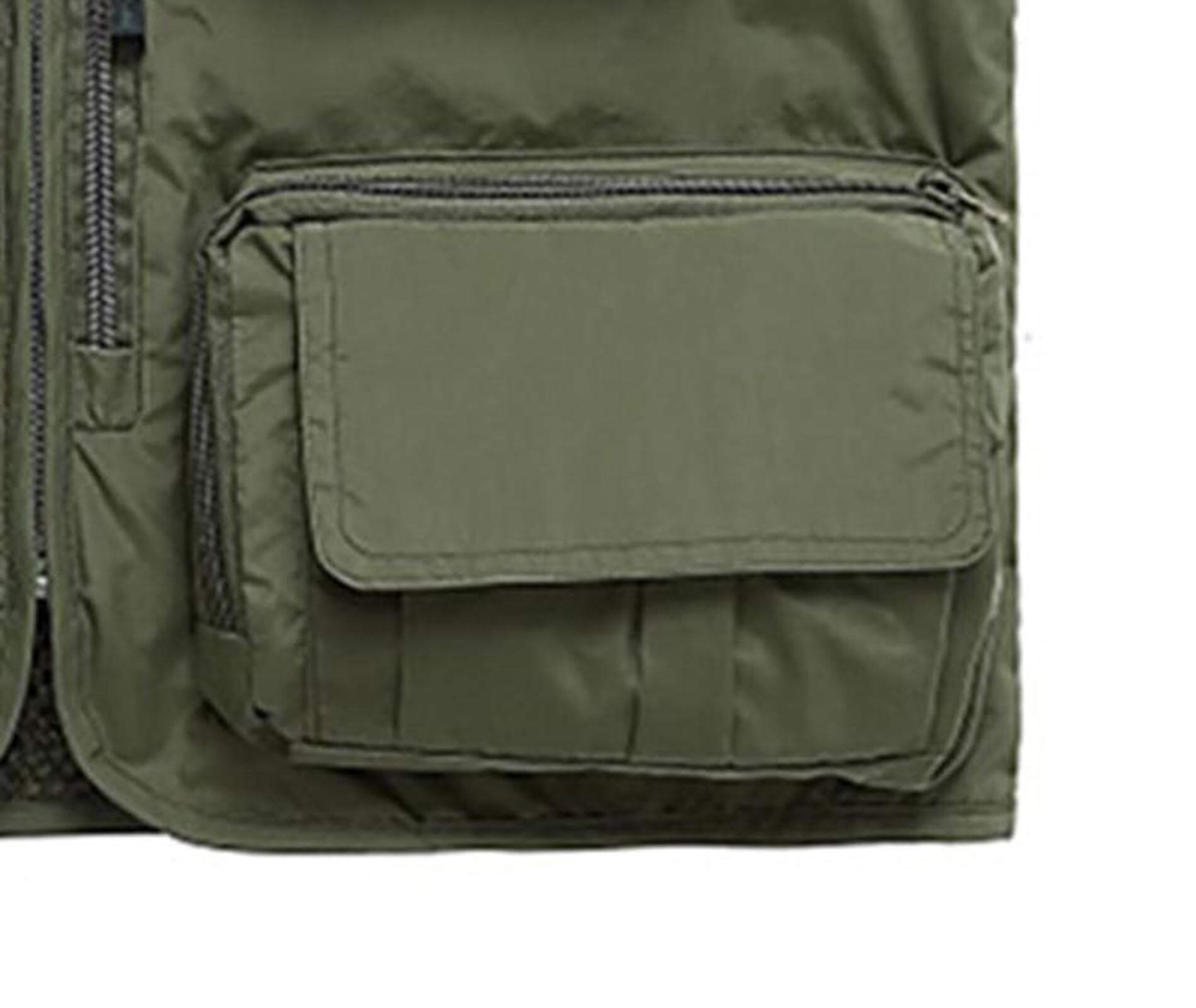  Men's Casual Outdoor Work Safari Fishing Travel Photo Cargo Vest Jacket Quick Dry Waistcoat Multi Pockets