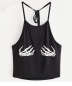 SEMATOMALA Women's Tie Halter Tops Casual Camisole Sleeveless Backless Vest Cami Tank Top