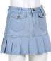 SOMTHRON Women's Regular Fit Denim Jeans Shorts High Rise Girls Flare Pleated Dress Denim Mini Skirt