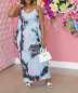 BERTHYFAI Women's Floral Summer Maxi Dress Spaghetti Strap Bohemian Long Casual Dresses Beach Sundress Cover Up